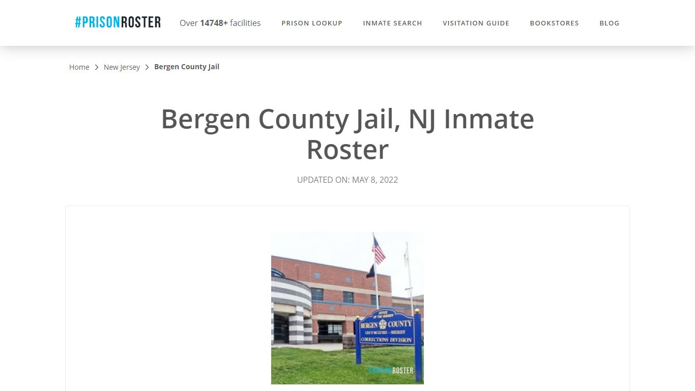 Bergen County Jail, NJ Inmate Roster